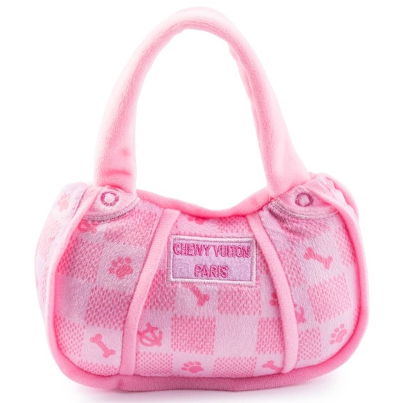 Haute Diggity Dog Other - (NWT) Pink Checker Chewy Vuiton Handbag